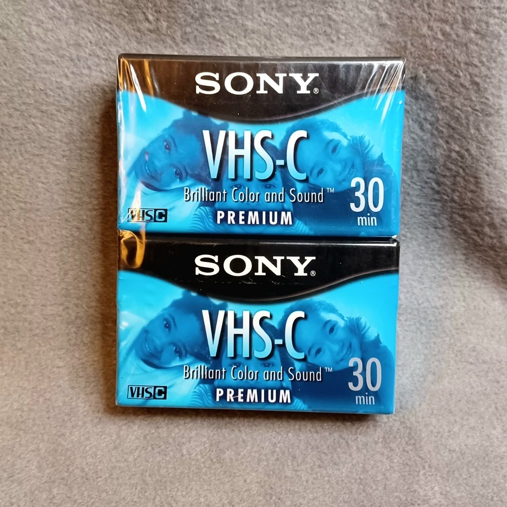 Sony VHS C Tapes Premium 30 Min‎ 62 m Blue